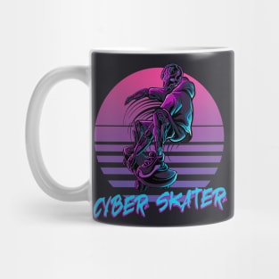 Cyber Skater retro Skating Robot Mug